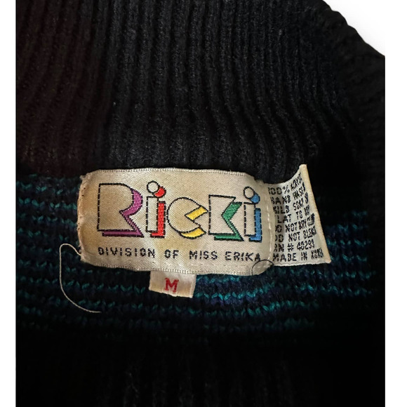 Vintage Ricki 80's Crewneck Oversized Women's‎ Sweater Size M - Picture 3 of 3